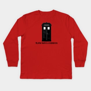 Tardis booth Kids Long Sleeve T-Shirt